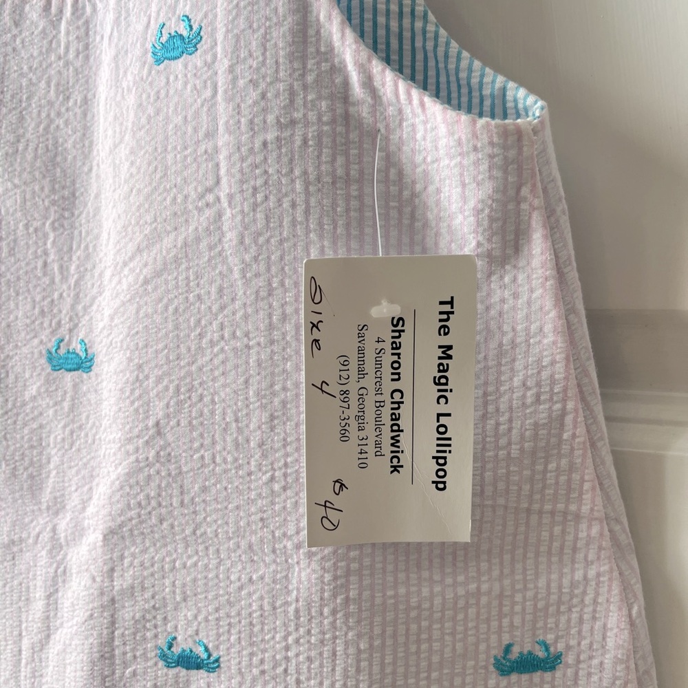Reversible Smocked Dress Size 4 - Picture 2 of 4